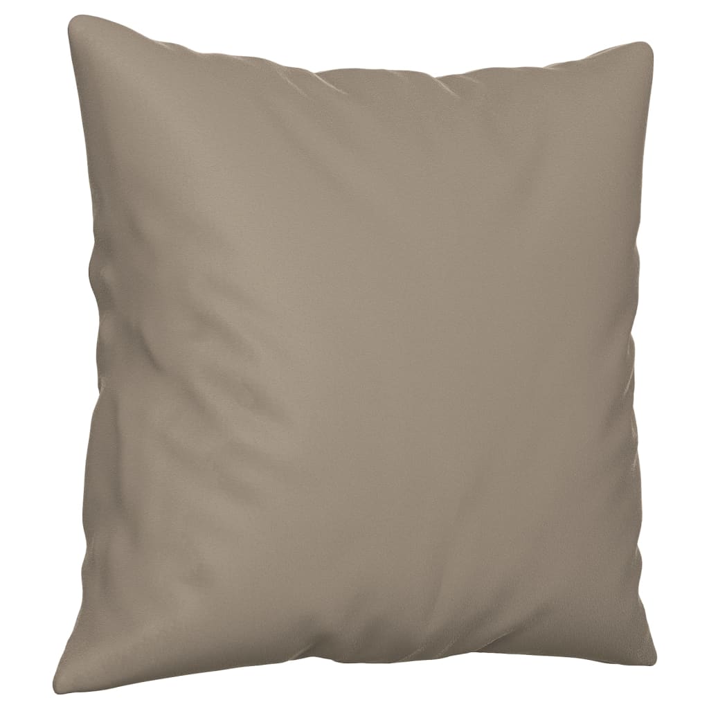 4-Delige Loungeset Met Kussens Microvezelstof Taupe