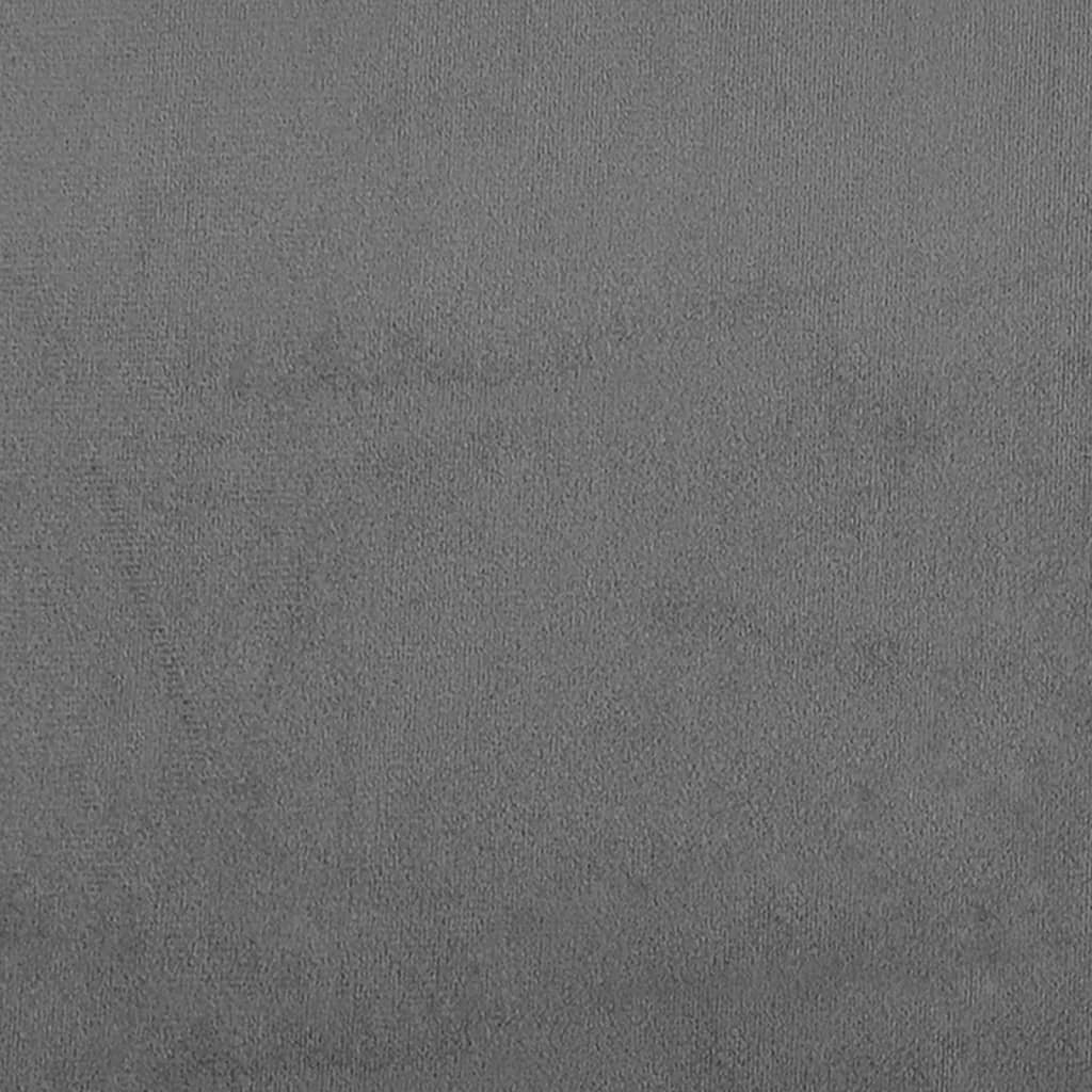 2-delige Loungeset met kussens microvezelstof donkergrijs Donkergrijs met kussens