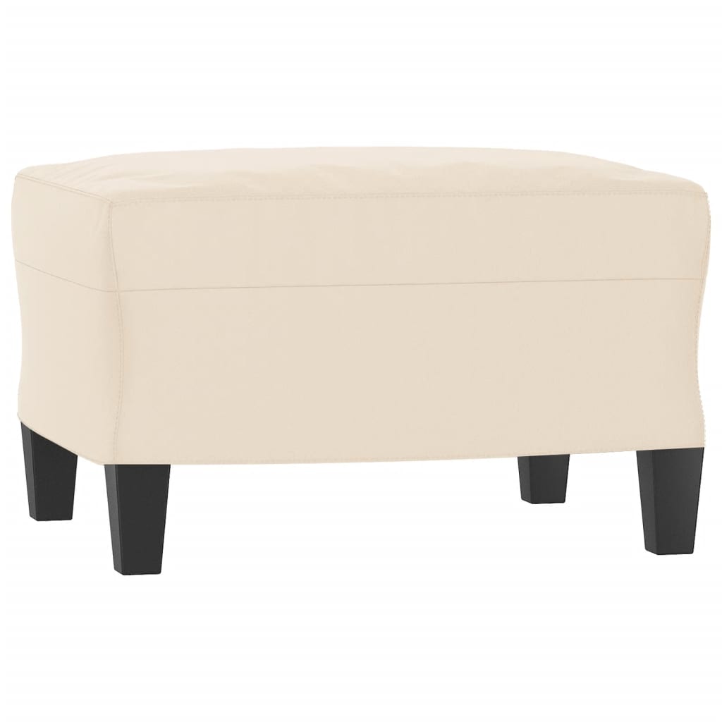 3-delige Loungeset met kussens microvezelstof beige