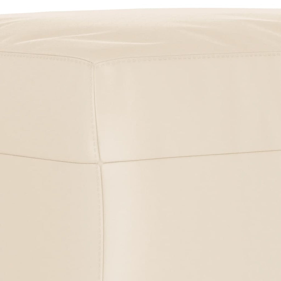 3-delige Loungeset met kussens microvezelstof beige