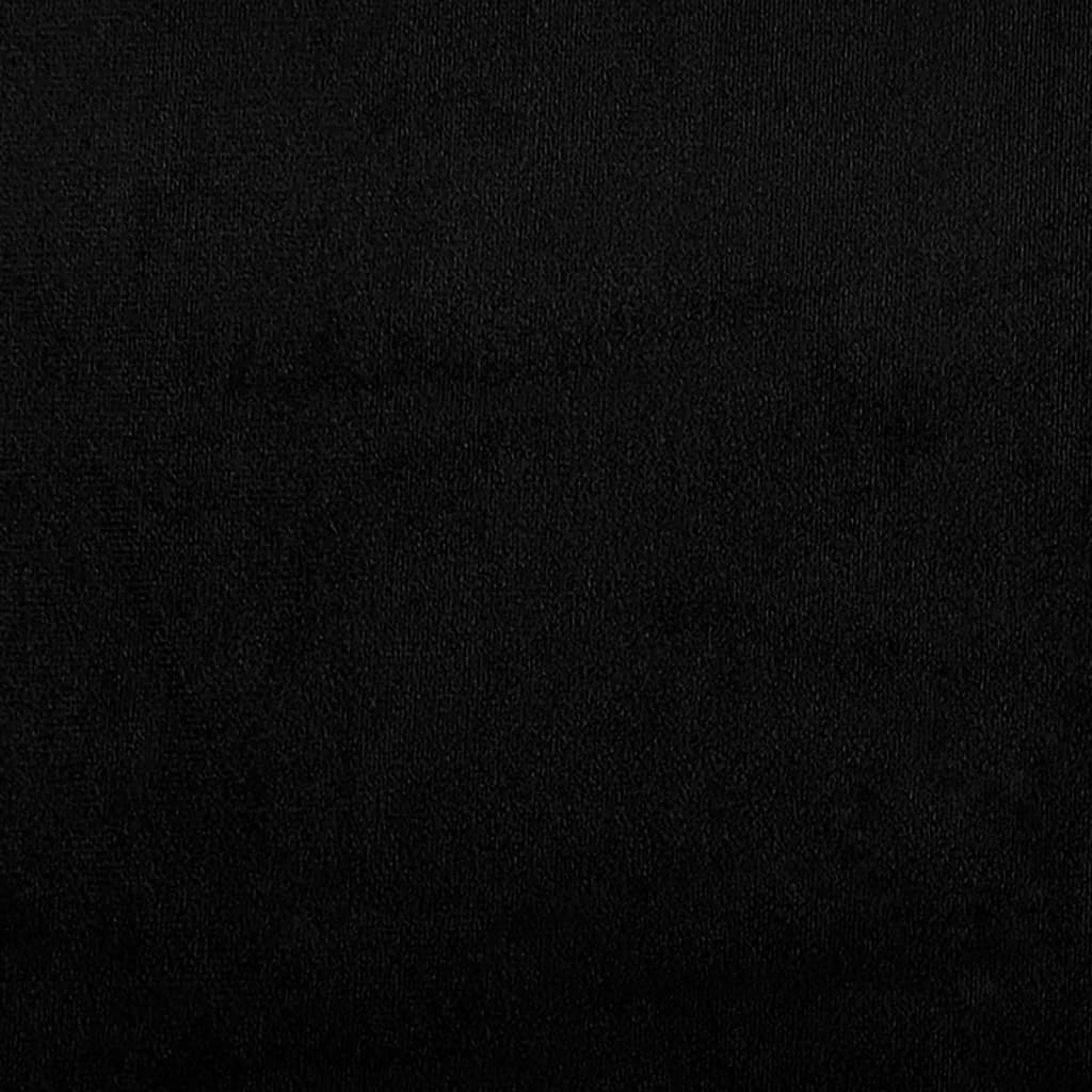 2-Delige Loungeset Microvezelstof Zwart met kussens