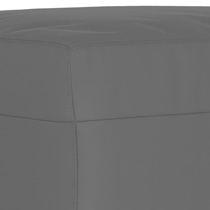 3-delige Loungeset met kussens microvezelstof donkergrijs Donkergrijs