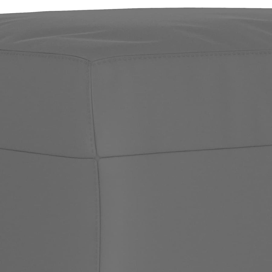3-delige Loungeset met kussens microvezelstof donkergrijs Donkergrijs