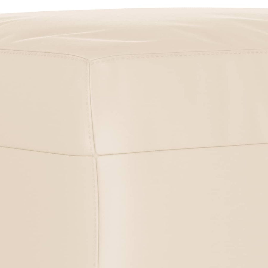 3-delige Loungeset met kussens microvezelstof beige