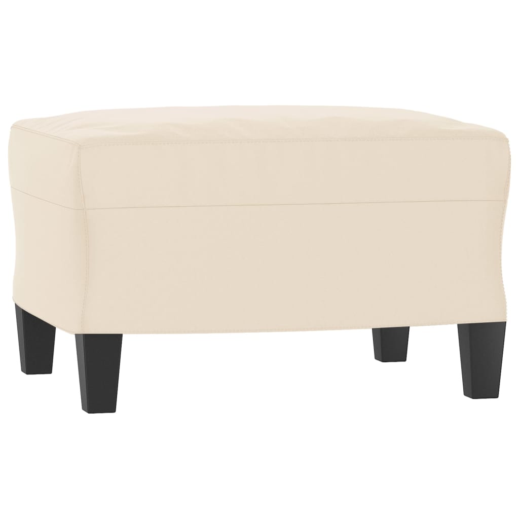 3-delige Loungeset met kussens microvezelstof beige