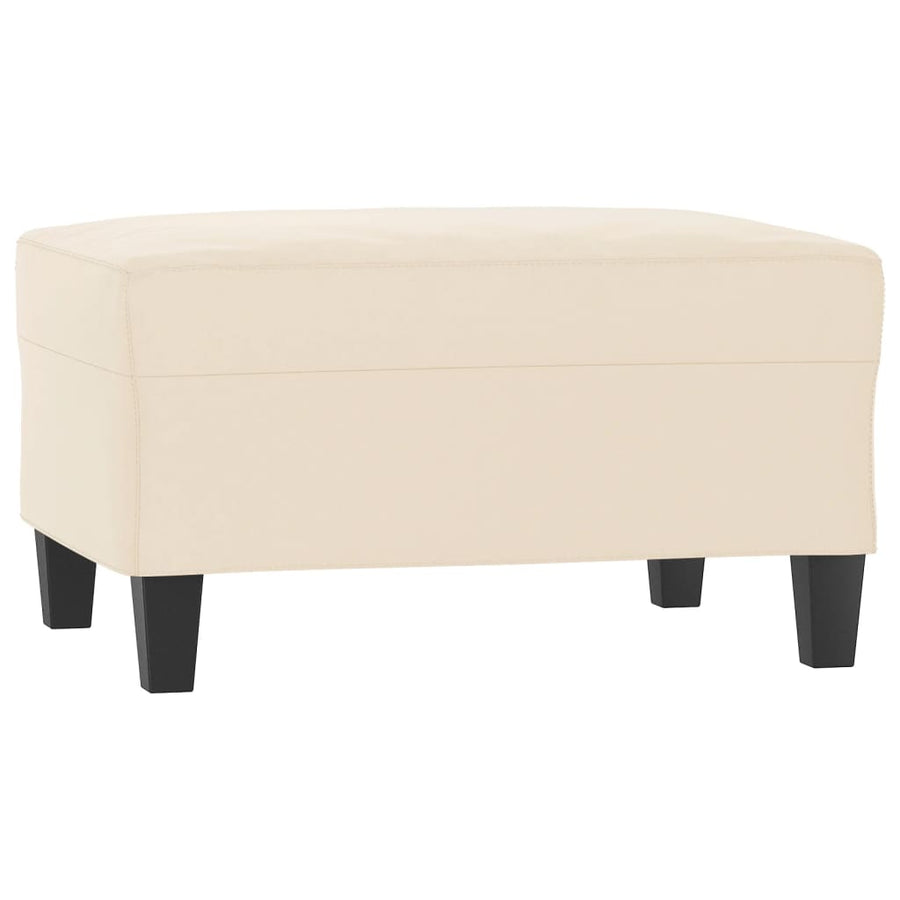 3-delige Loungeset met kussens microvezelstof beige