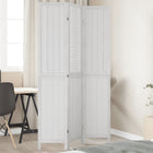 Kamerscherm 3 panelen massief paulowniahout wit