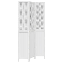 Kamerscherm Met 3 Panelen Massief Paulowniahout Wit