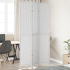 Kamerscherm 3 panelen massief paulowniahout wit
