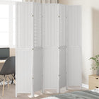 Kamerscherm 5 panelen massief paulowniahout wit