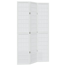 Kamerscherm Met 3 Panelen Massief Paulowniahout Wit 40 x 200 cm