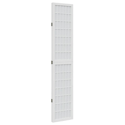 Kamerscherm Met 3 Panelen Massief Paulowniahout Wit 40 x 200 cm