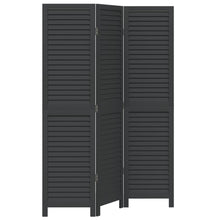 Kamerscherm Met 3 Panelen Massief Paulowniahout Zwart Groen