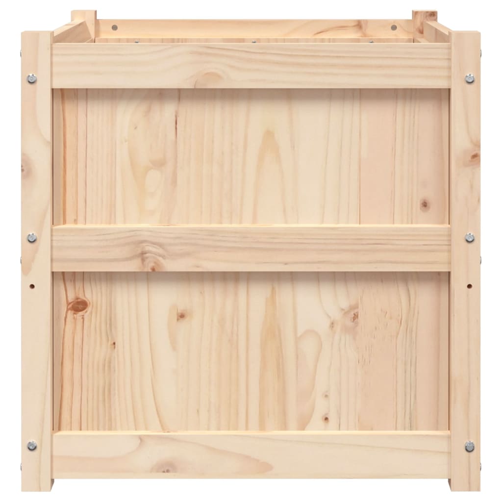 Plantenbak 60X60X60 Cm Massief Grenenhout 1 Natuurlijk grenenhout