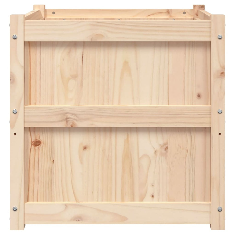 Plantenbak 60X60X60 Cm Massief Grenenhout 1 Natuurlijk grenenhout
