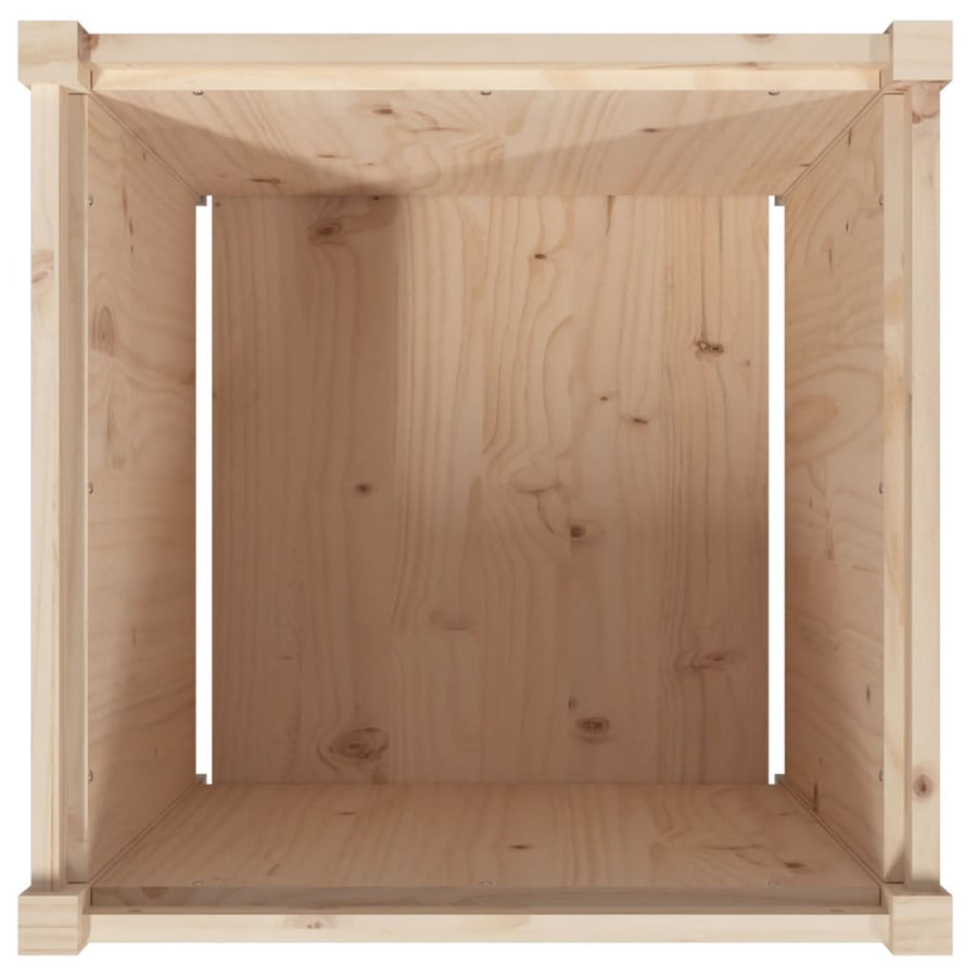 Plantenbak 60X60X60 Cm Massief Grenenhout 1 Natuurlijk grenenhout