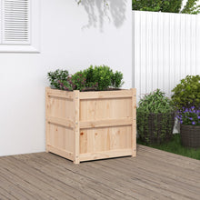 Plantenbak 60X60X60 Cm Massief Grenenhout 1 Natuurlijk grenenhout