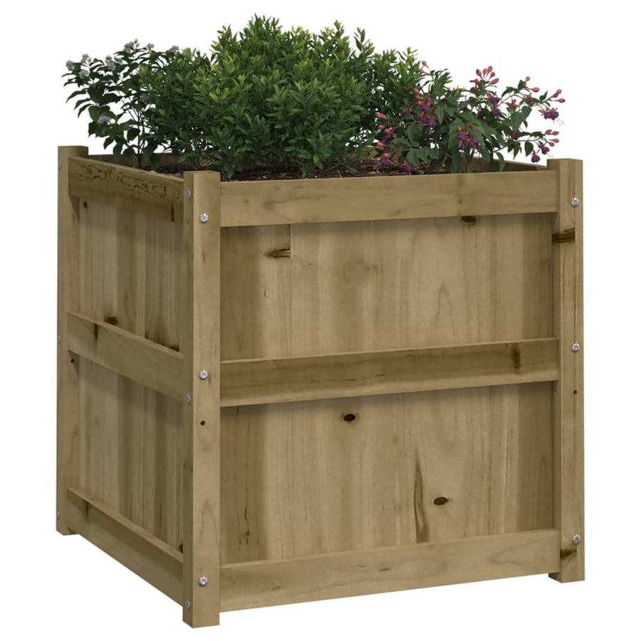 Plantenbakken Cm Geïmpregneerd Hout 2 Naturel geïmpregneerd