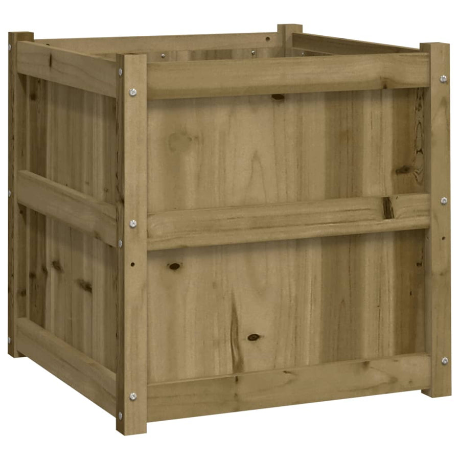 Plantenbakken Cm Geïmpregneerd Hout 2 Naturel geïmpregneerd