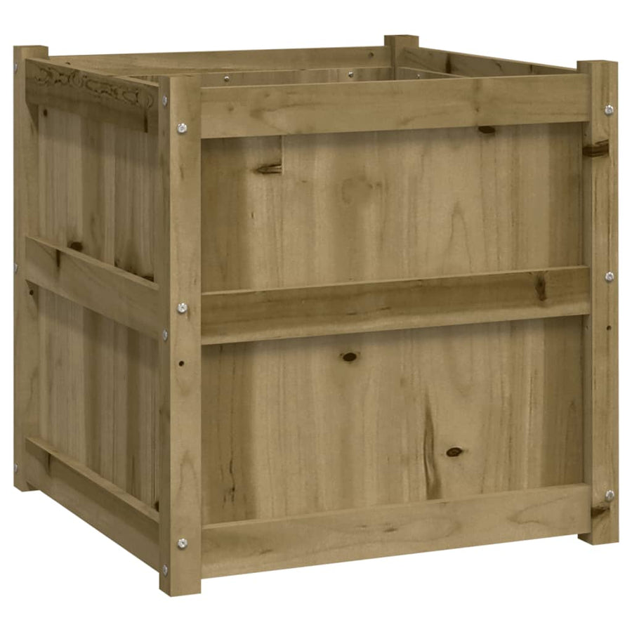 Plantenbakken Cm Geïmpregneerd Hout 2 Naturel geïmpregneerd