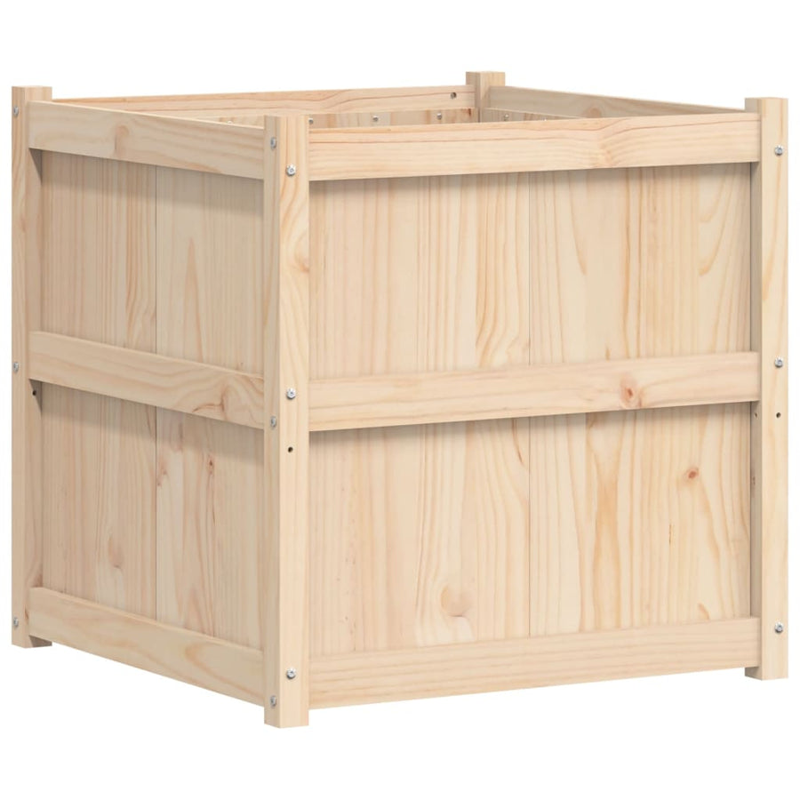 Plantenbak 70X70X70 Cm Massief Grenenhout Natuurlijk grenenhout