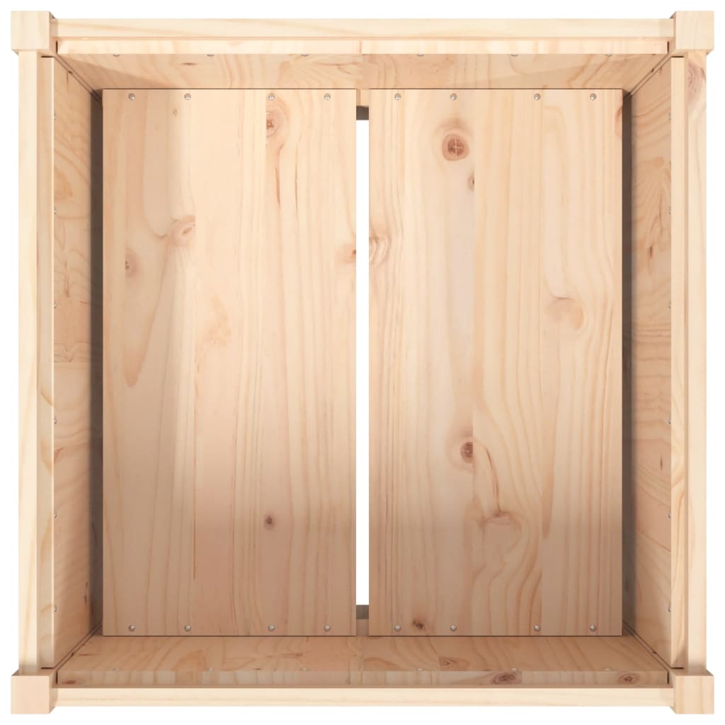 Plantenbak 70X70X70 Cm Massief Grenenhout Natuurlijk grenenhout