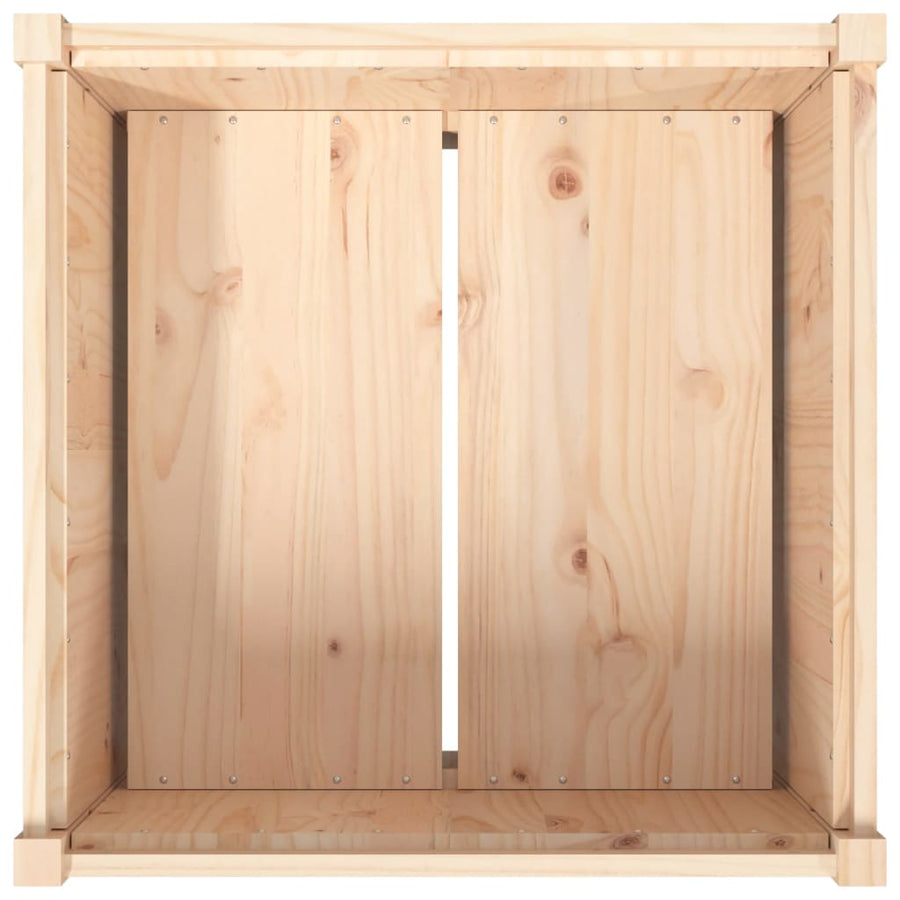 Plantenbak 70X70X70 Cm Massief Grenenhout Natuurlijk grenenhout