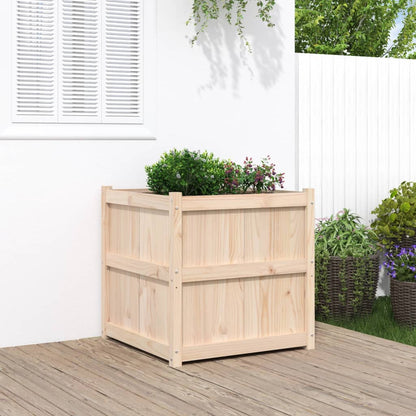 Plantenbak 70X70X70 Cm Massief Grenenhout Natuurlijk grenenhout