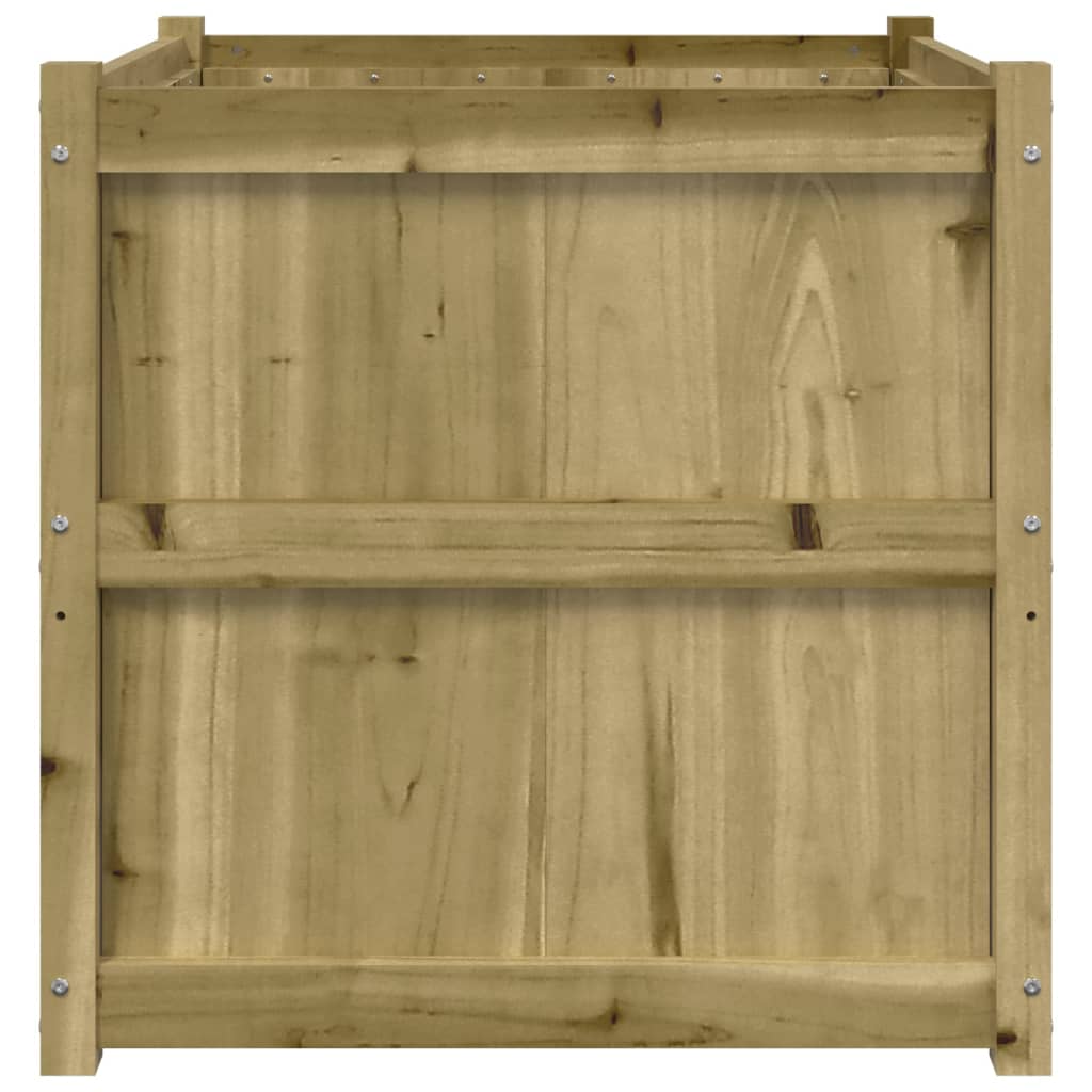 Plantenbak 70X70X70 Cm Geïmpregneerd Grenenhout Naturel geïmpregneerd