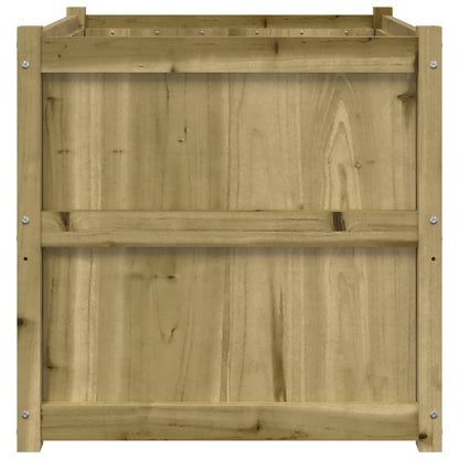 Plantenbak 70X70X70 Cm Geïmpregneerd Grenenhout Naturel geïmpregneerd