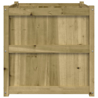 Plantenbak 70X70X70 Cm Geïmpregneerd Grenenhout Naturel geïmpregneerd