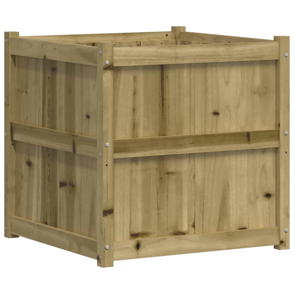 Plantenbak 70X70X70 Cm Geïmpregneerd Grenenhout Naturel geïmpregneerd