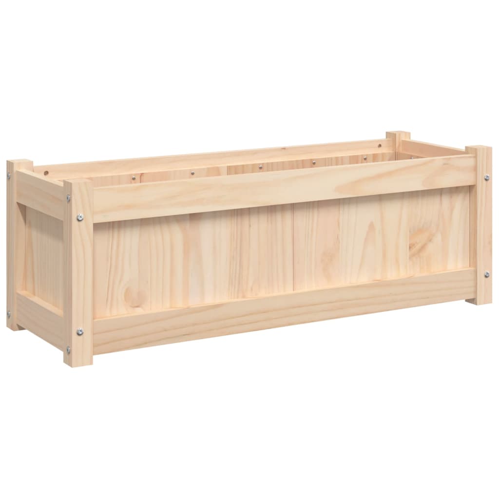 Plantenbak 90X3X3 Cm Massief Grenenhout 1 Natuurlijk grenenhout