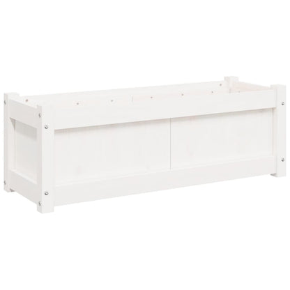 Plantenbak 90X3X3 Cm Massief Grenenhout 1 Wit