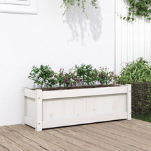 Plantenbak 90X3X3 Cm Massief Grenenhout 1 Wit
