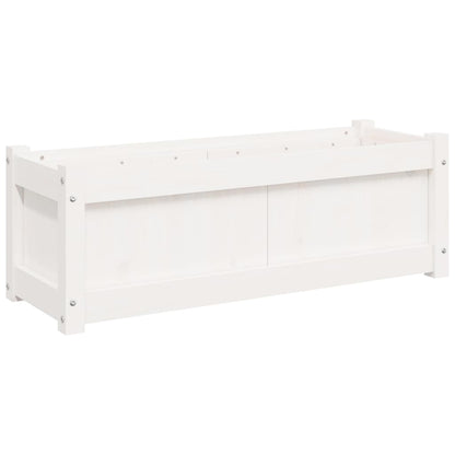 Plantenbakken Cm Massief Grenenhout 2 Wit