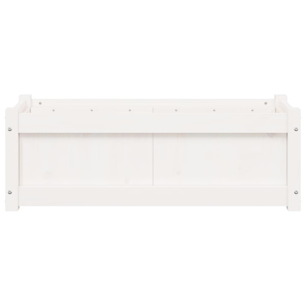 Plantenbakken Cm Massief Grenenhout 2 Wit