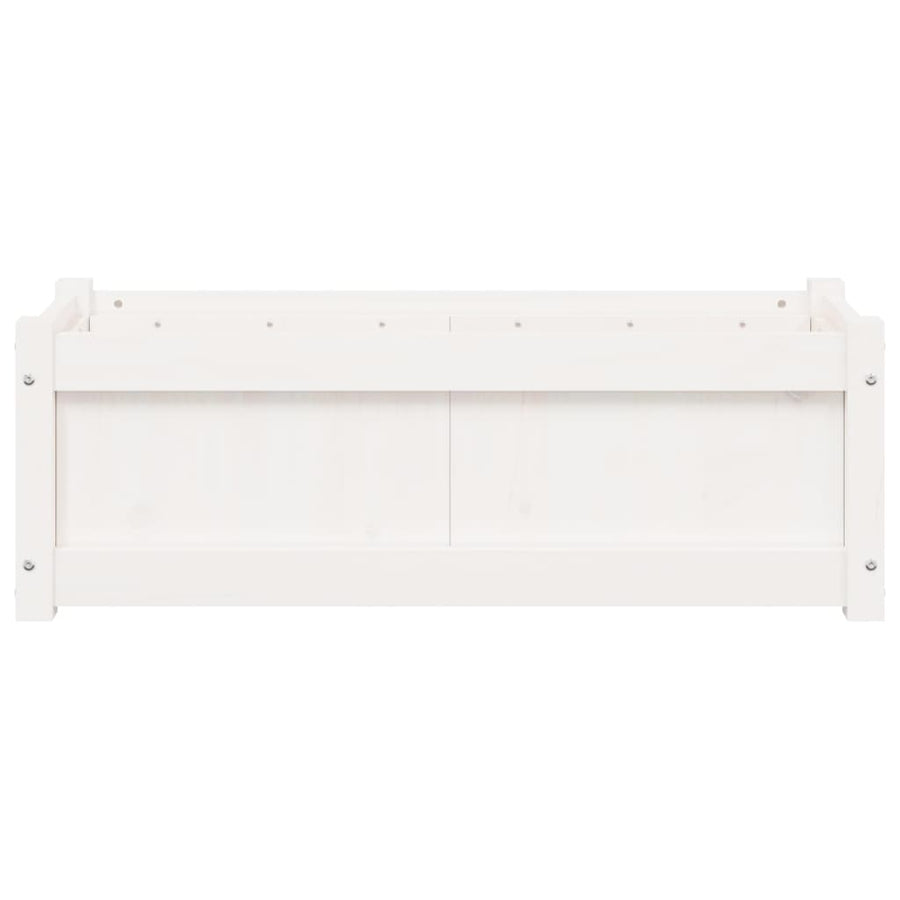 Plantenbakken Cm Massief Grenenhout 2 Wit