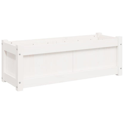 Plantenbakken Cm Massief Grenenhout 2 Wit