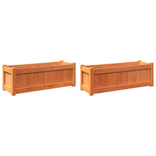 Plantenbakken 2 St Cm Massief Grenenhout Waxbruin