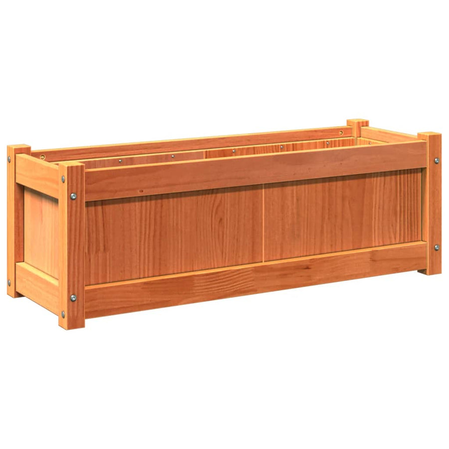 Plantenbakken 2 St Cm Massief Grenenhout Waxbruin