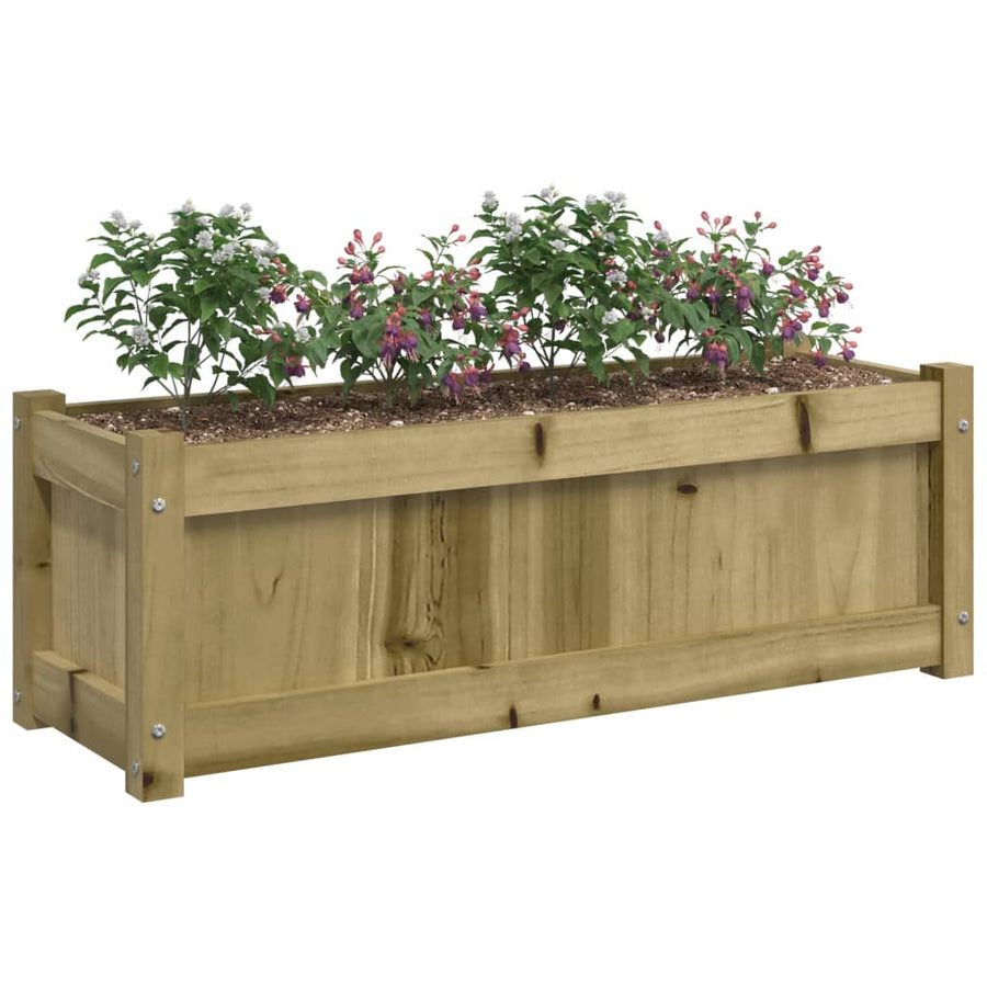 Plantenbakken Cm Geïmpregneerd Hout 2 Naturel geïmpregneerd