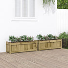 Plantenbakken 2 stuks 90x31x31 cm geïmpregneerd grenenhout