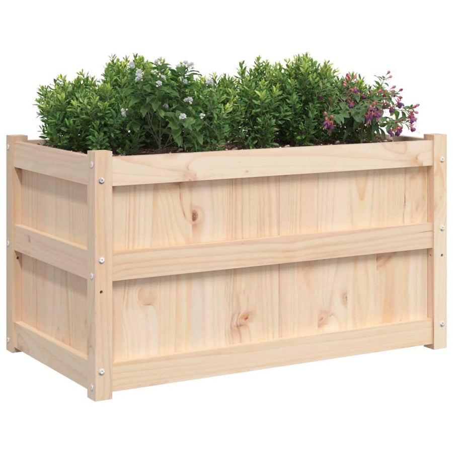 Plantenbak 90X50X50 Cm Massief Grenenhout 1 Natuurlijk grenenhout