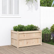 Planter 90x50x50 cm solid pine