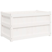 Plantenbak 90X50X50 Cm Massief Grenenhout 1 Wit