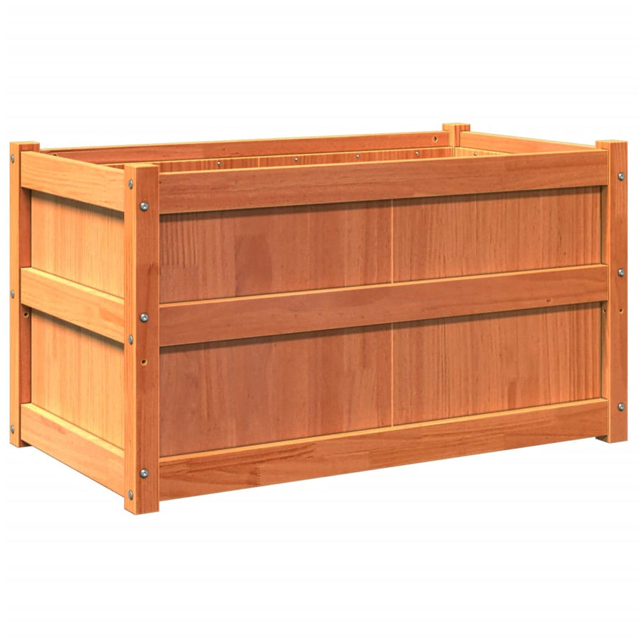 Plantenbakken 2 St Cm Massief Grenenhout Waxbruin