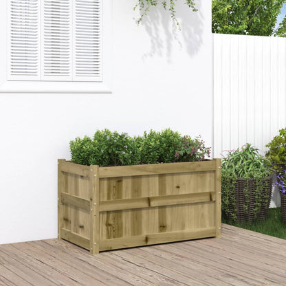 Plantenbak 90X50X50 Cm Geïmpregneerd Grenenhout 1 Naturel geïmpregneerd