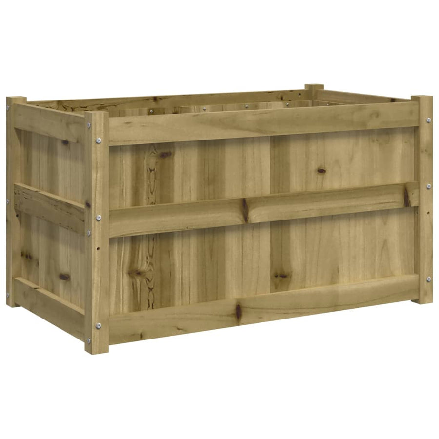 Plantenbakken Cm Geïmpregneerd Hout 2 Naturel geïmpregneerd