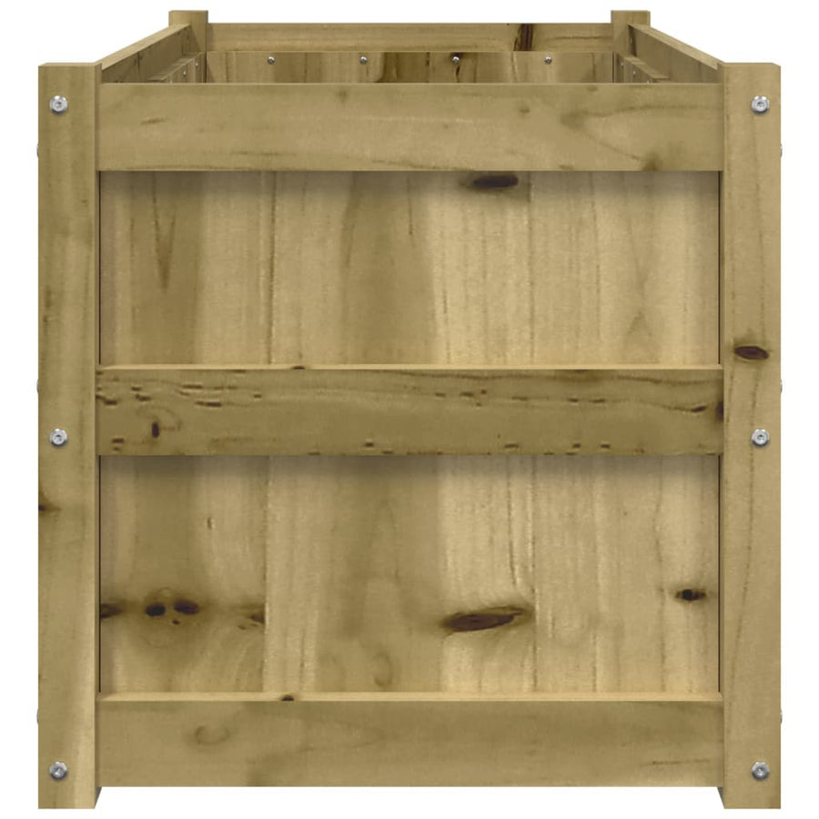 Plantenbakken Cm Geïmpregneerd Hout 2 Naturel geïmpregneerd